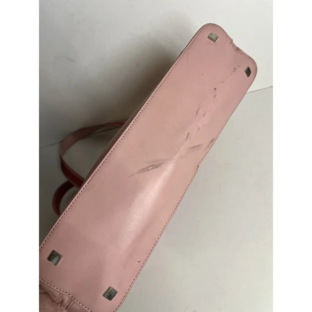 Franklin Covey Pink Leather Binder‎ Briefcase Laptop Bag